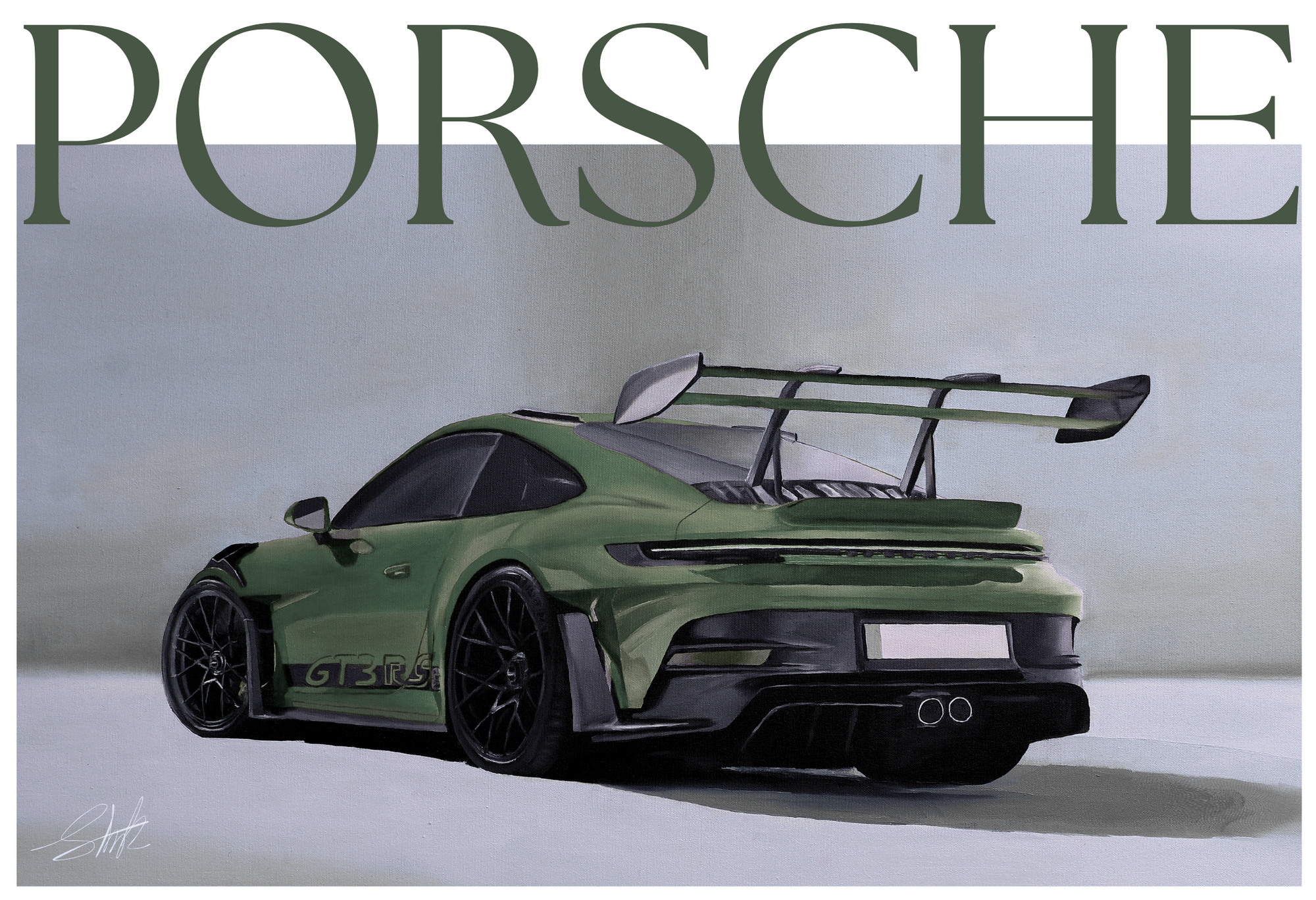 Poster GT3 No.2. Olive